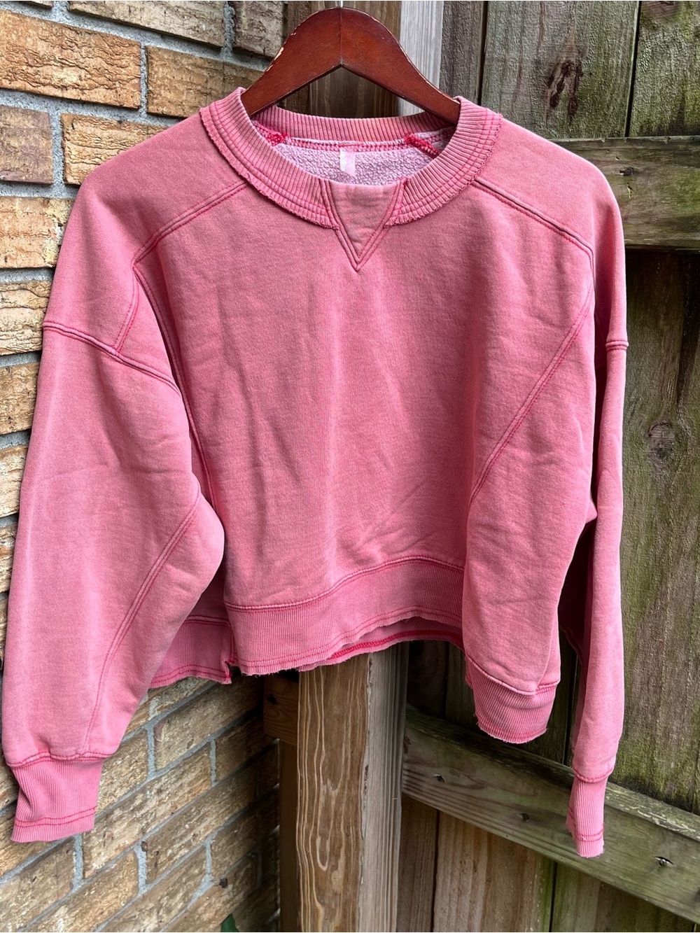 FP Movement by Free People Intercept Dusty Rose Crewneck Sweatshirt